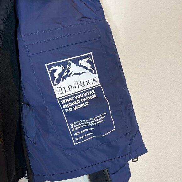 Alp-N-Rock Moto Jacket Blue Black Ski Snow Resortwear Designer Winter Small - Picture 9 of 16